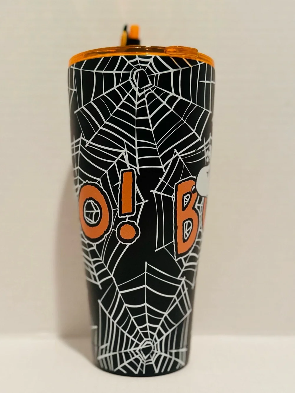 Peanuts NWT Snoopy Halloween Spiderwebs Stainless Steel Tumbler